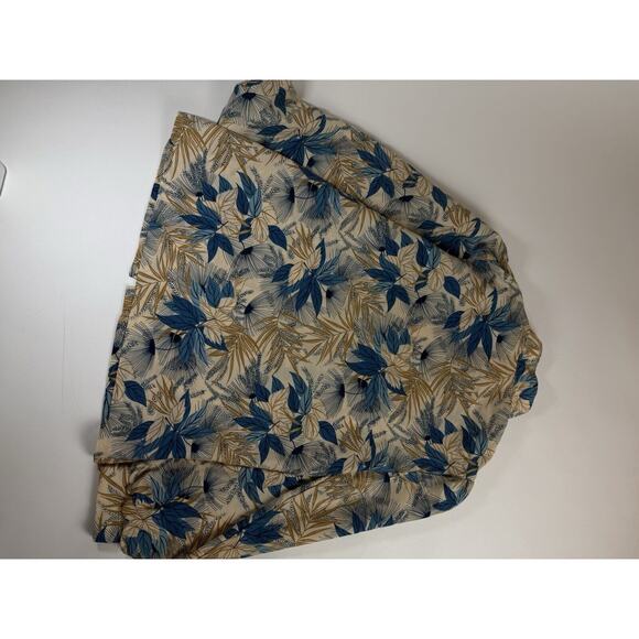 Vintage 80s Koret Blue‎ Floral Button-Up Long-Sleeve Blouse - Picture 7 of 11